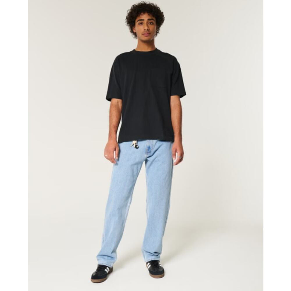 NWT Hollister Epic Flex Loose Men's Jeans 34 x30 Light Wash